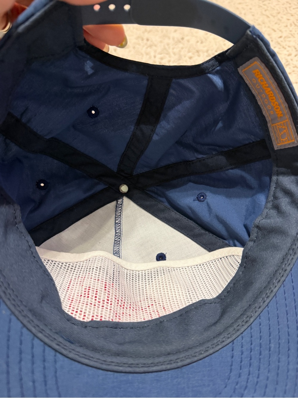 Navy Blue Rope-Trim Baseball Cap - Picture 2 of 3